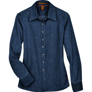 Chemise en jean à manches longues Harriton pour femme - Alpha - M550W