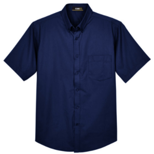 Chemise TALL sergée à manches courtes Optimum Core365 - alpha - 88194T