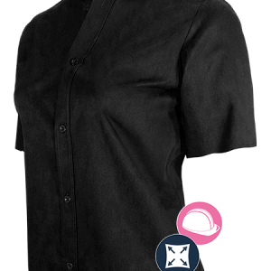 Chemise de travail extensible à manches courtes pour femme – Gatts - 653EX